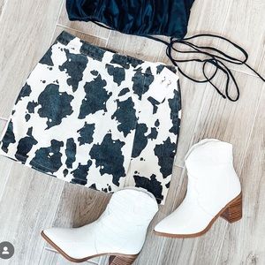 Billini Western White Bootie